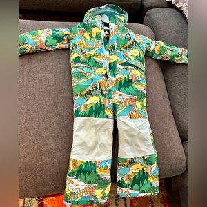 Burton one piece snowsuit 4T EUC